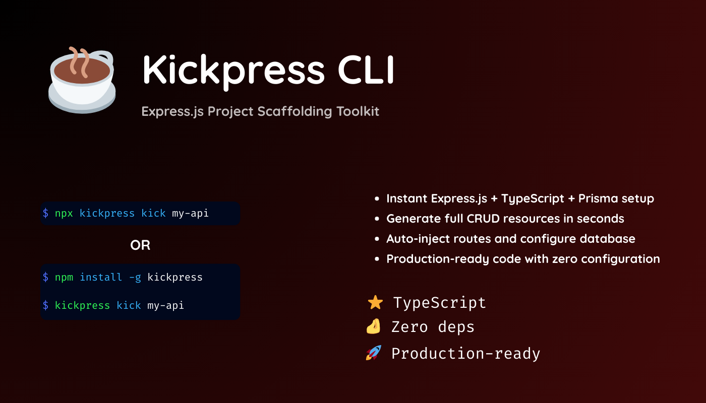 kickpress project screenshot